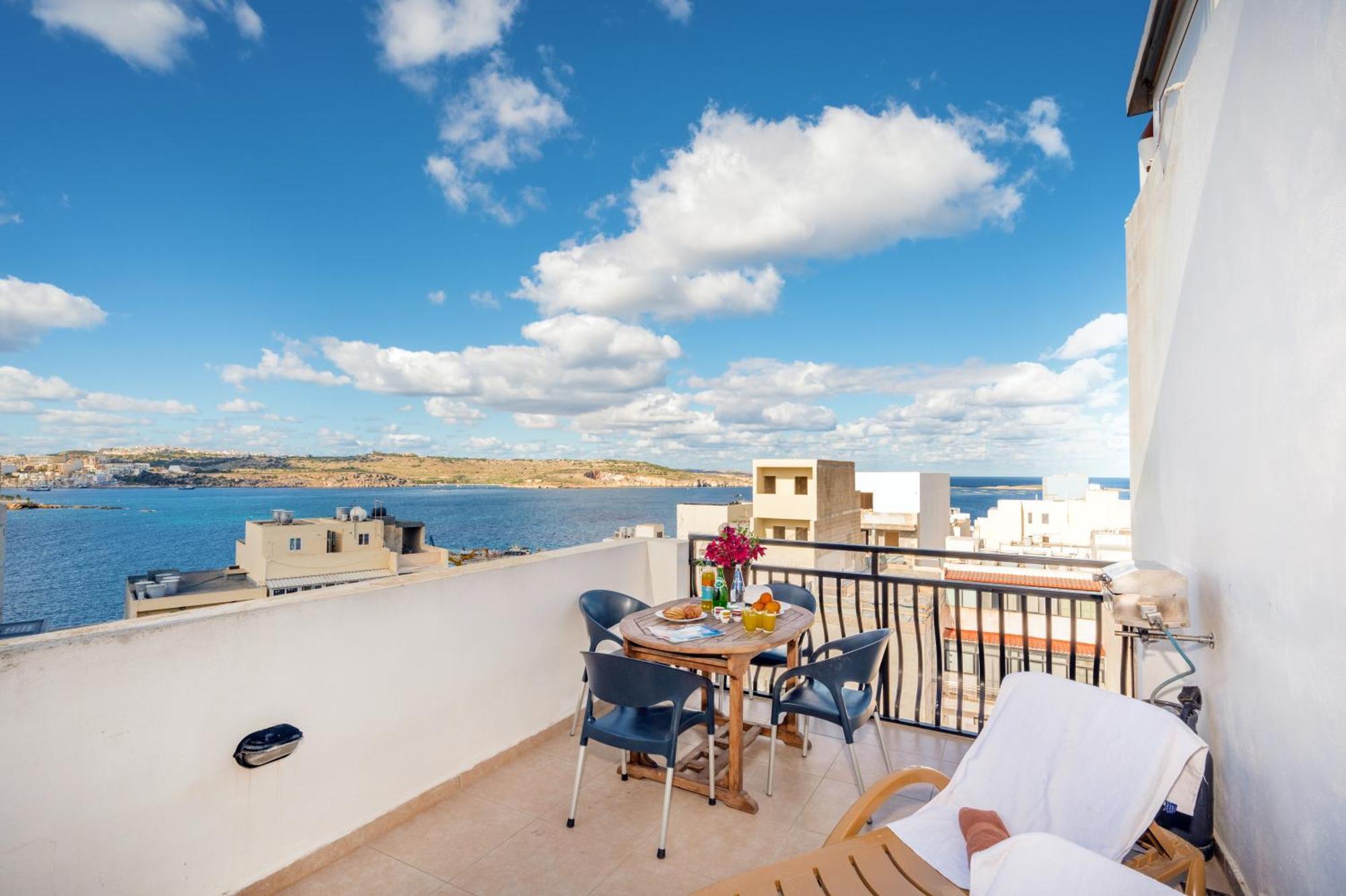 Seashells 2 Bedroom Apartment With Sunny Terrace With Stunning Sea Views - By Getawaysmalta San Pawl il-Baħar Eksteriør billede
